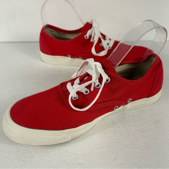 Pro keds Red Canvas Sneakers with White Laces 8 - Picture 5 of 9